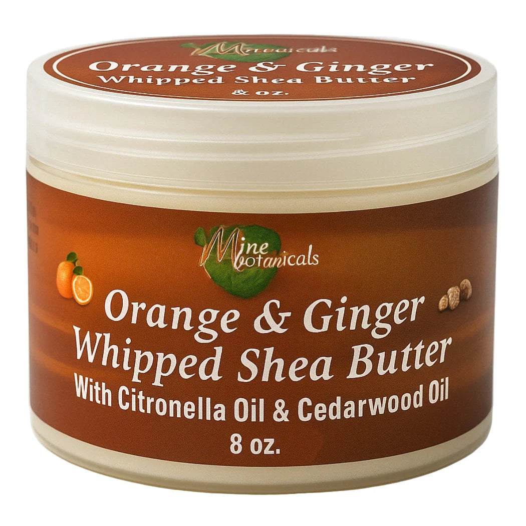 Mine Botanicals Whipped Shea Butter Orange & Ginger 8oz