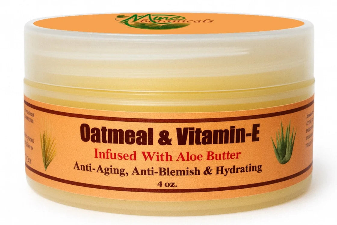 Mine Botanicals 4oz Oatmeal & Vitamin-E Infused Shea Butter