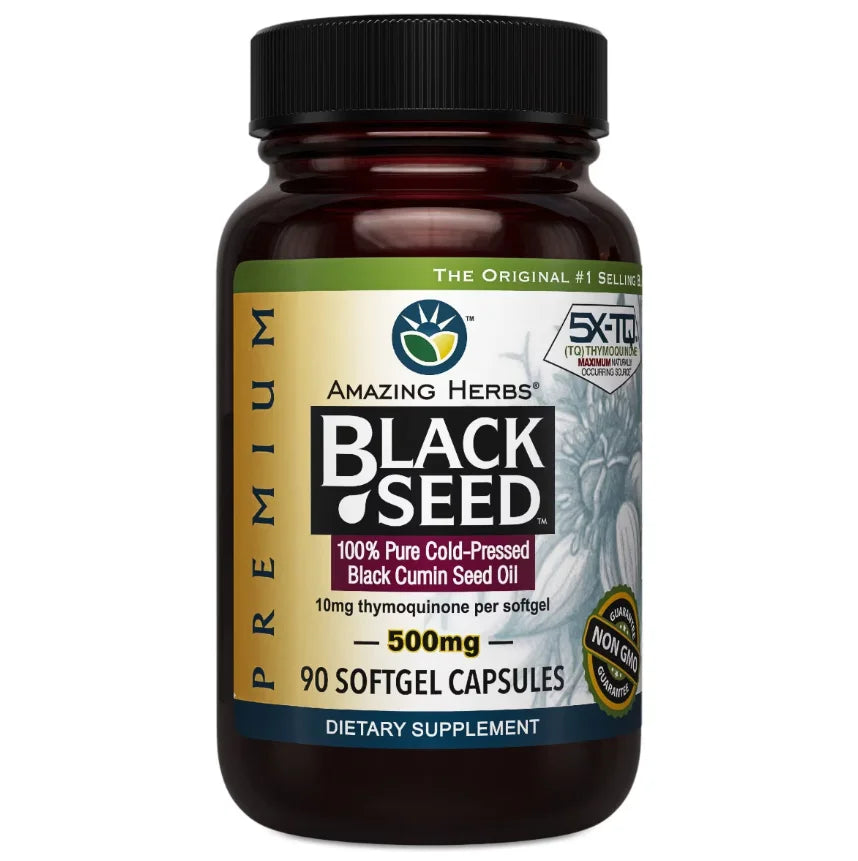Amazing Herbs Black Seed Softgel Oil Capsules