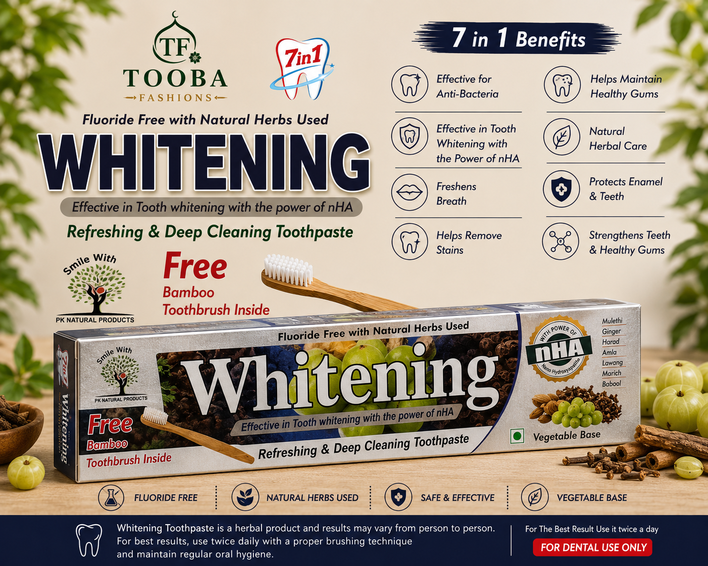 PK Naturals Herbal Toothpaste