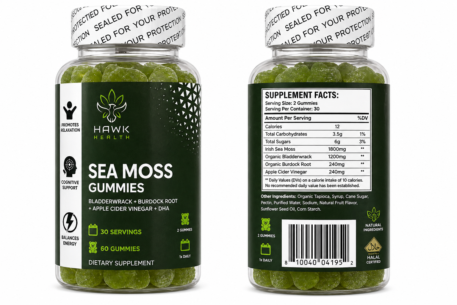 Hawk Sea Moss Gummies