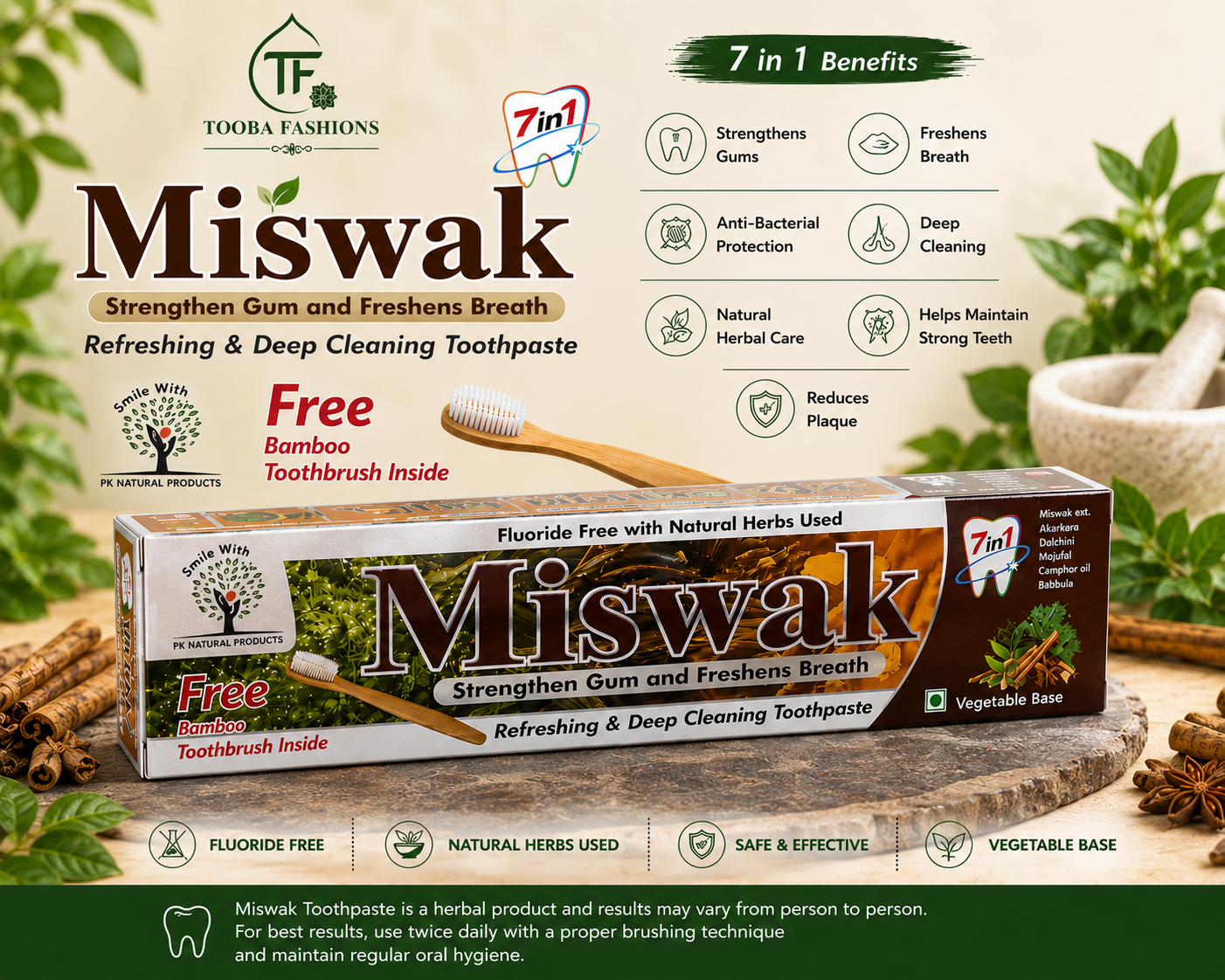 PK Naturals Herbal Toothpaste