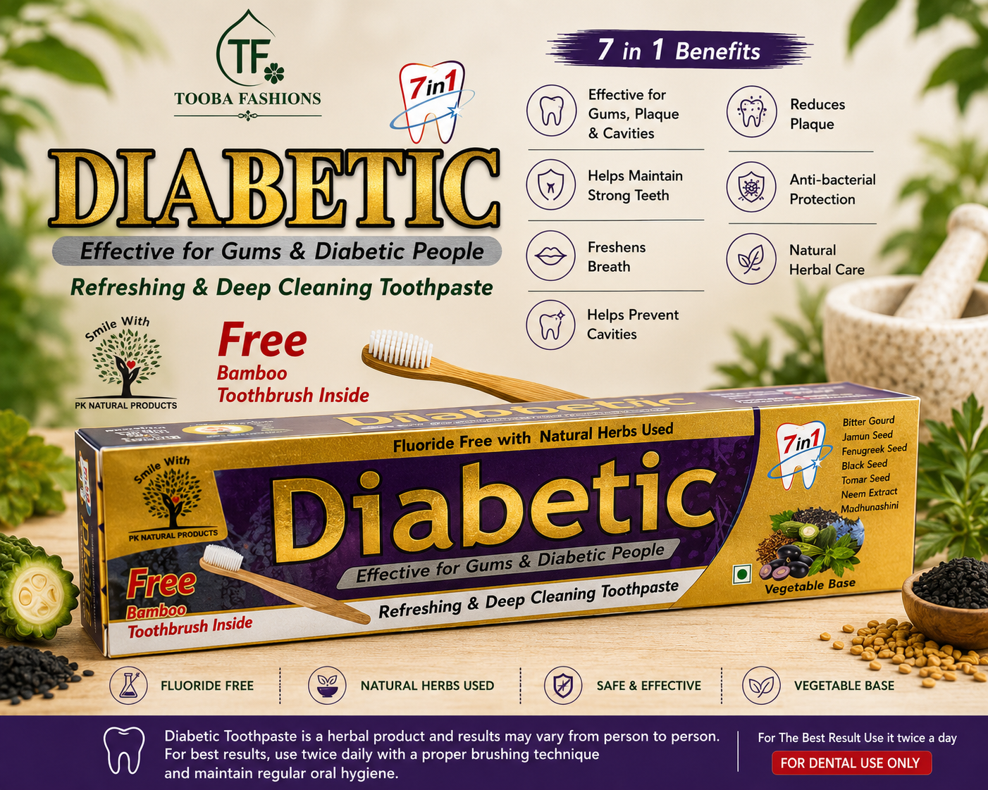 PK Naturals Herbal Toothpaste