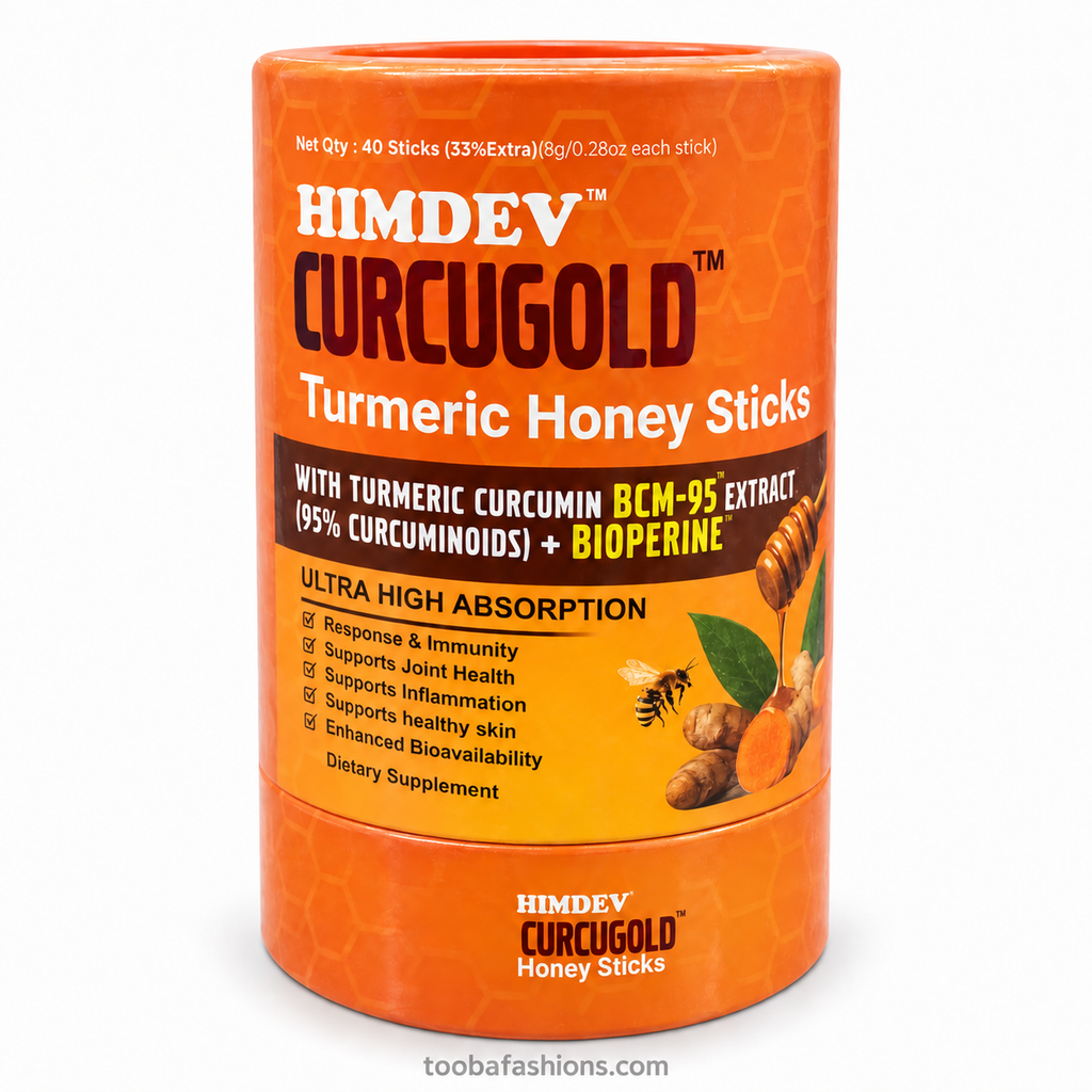 Turmeric Honey Sticks with Termeric Curcumin BCM-95 Extract + Bioperine - 40 Sticks