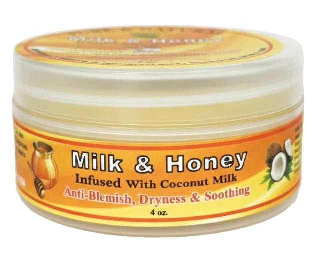 Mine Botanicals 4oz Milk & Honey Infused Shea Butter