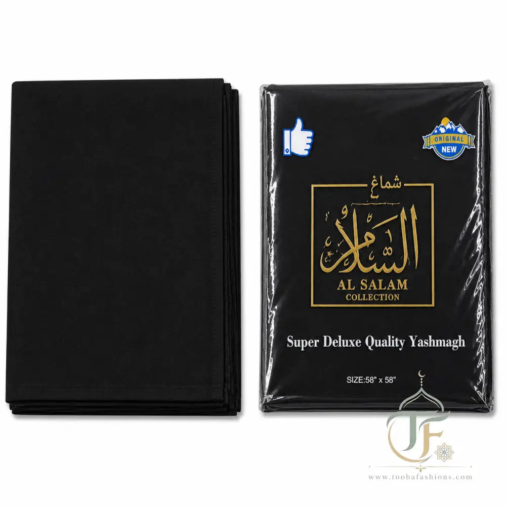 Al-Firdous Men’s Scarf - Black - Men’s Clothing