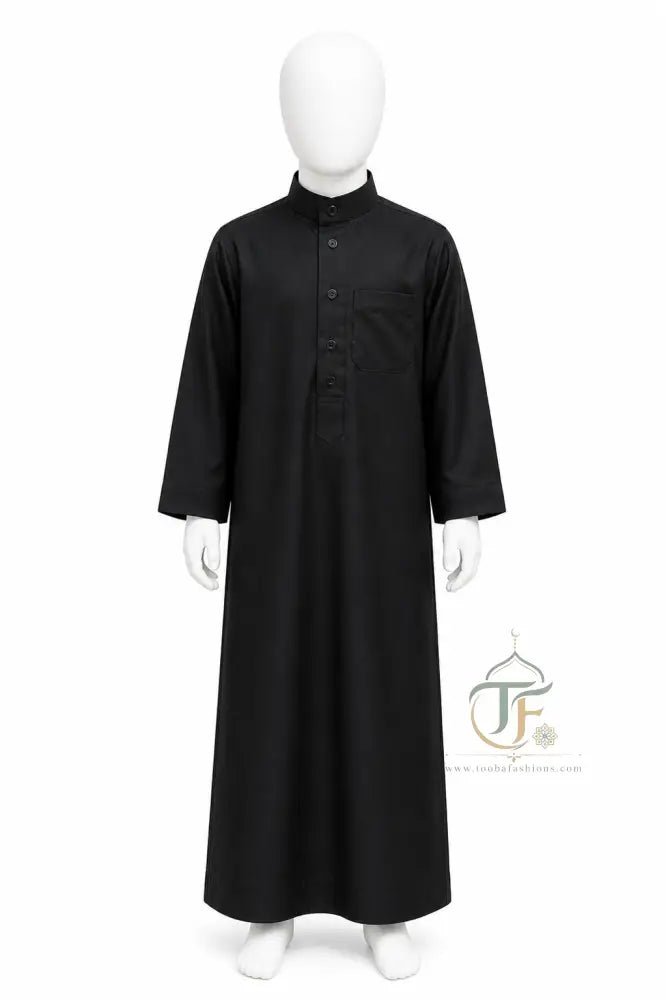 Daffah Kid’s Thobe - Black / 30 - KIDS THOUB