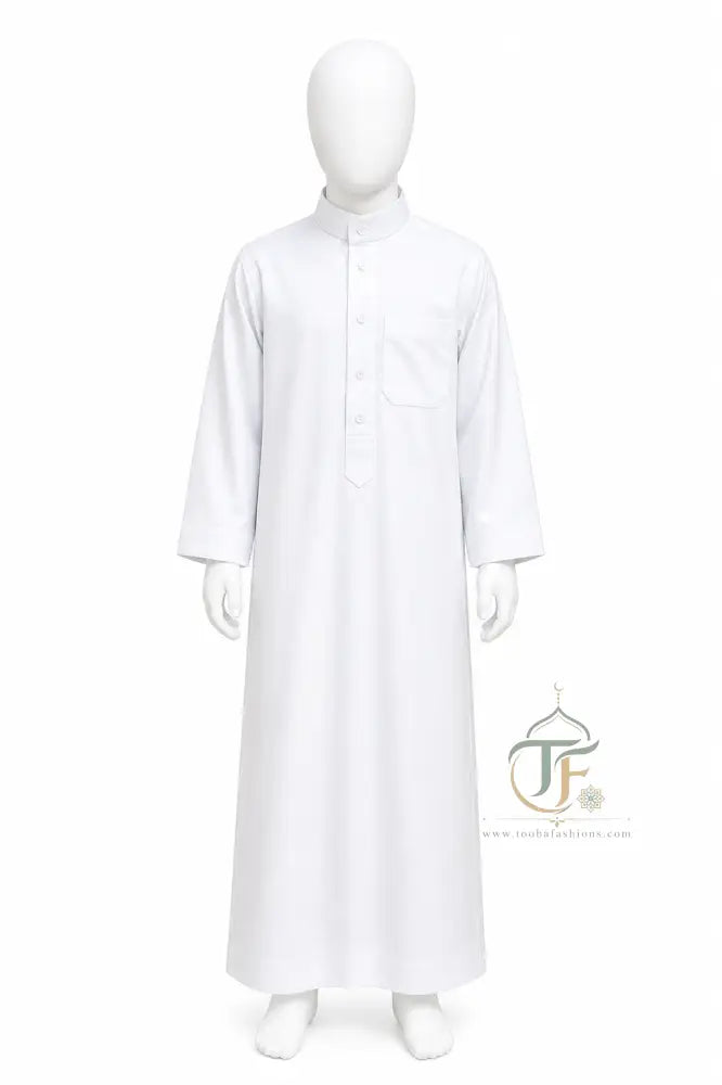 Daffah Kid’s Thobe - White / 30 - KIDS THOUB