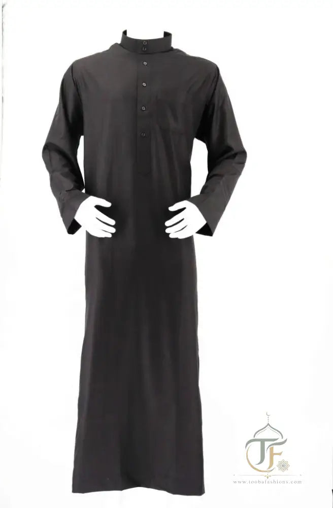 Daffah Men’s Thobe - Black / 52 / Long - DAFFAH