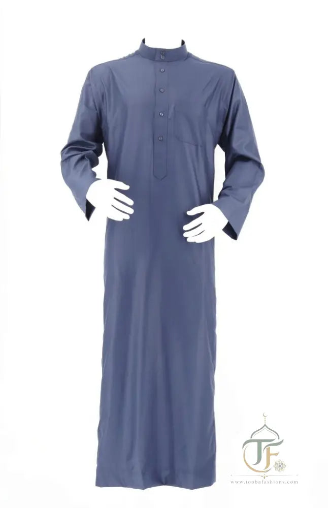 Daffah Men’s Thobe - Navy / 52 / Long - DAFFAH