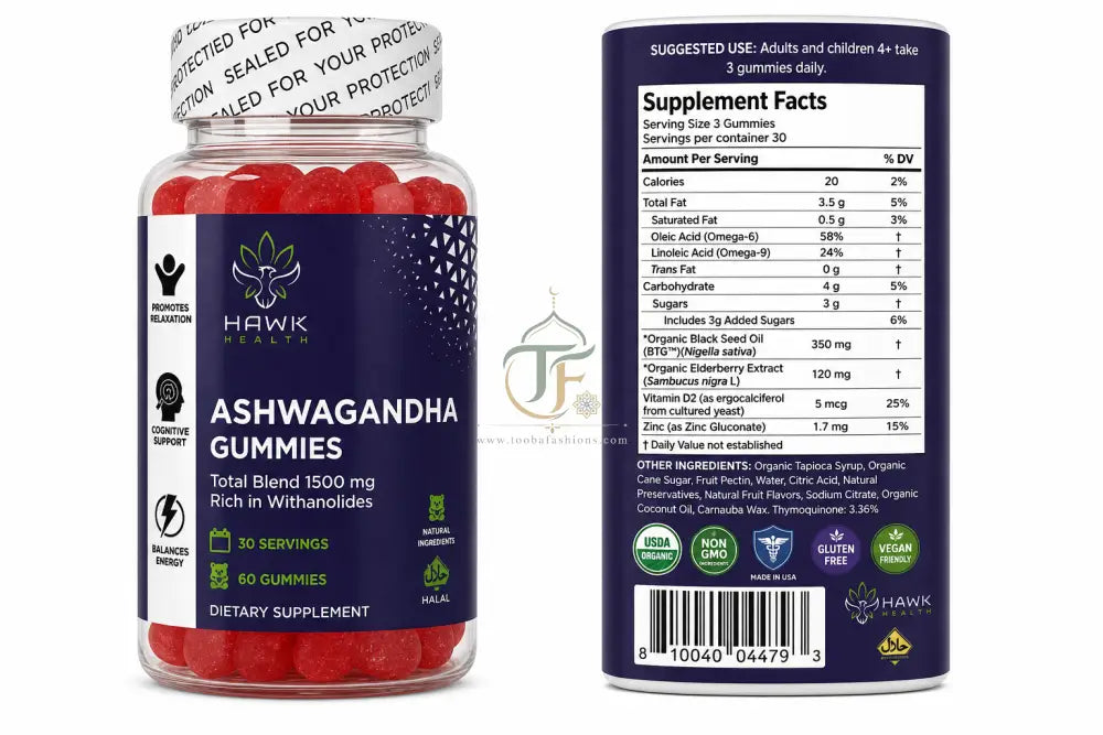 Hawk Ashwagandha Gummies - Halal Health Supplements