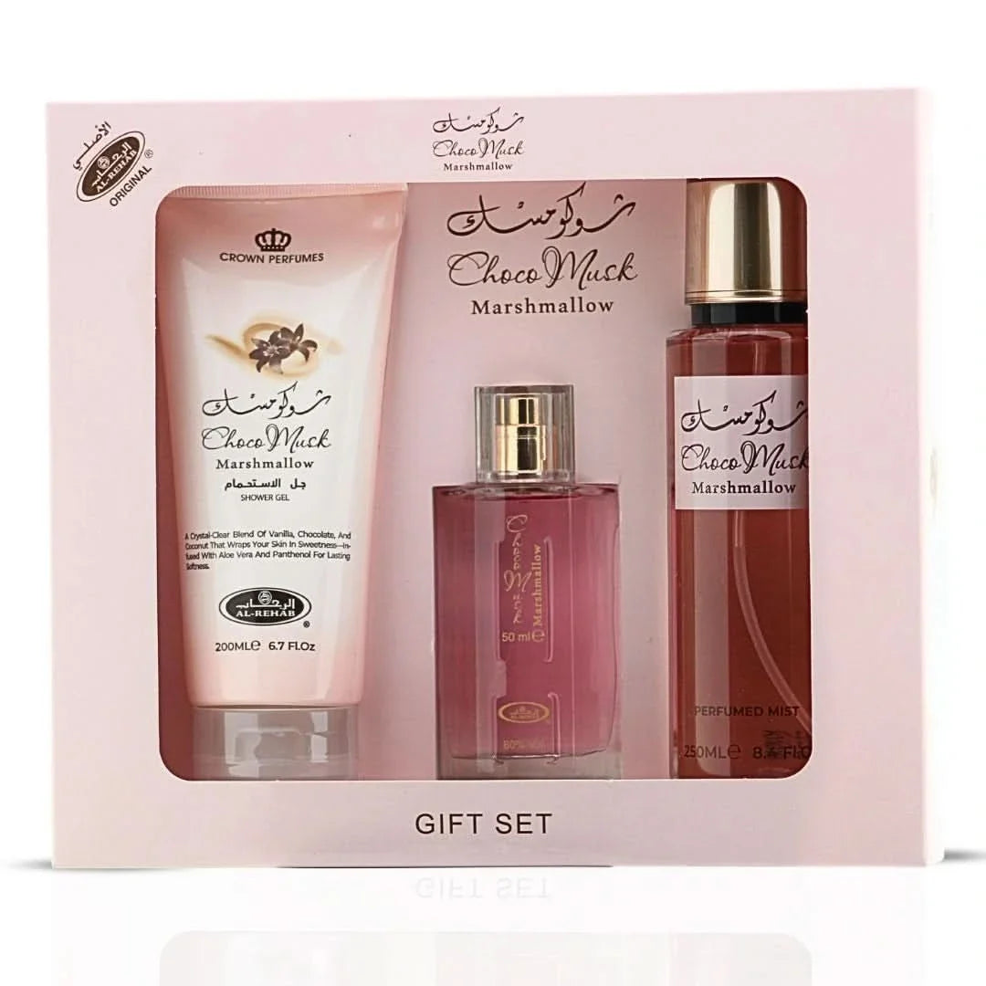 Al-Rehab Choco Musk 3-Piece Gift Set