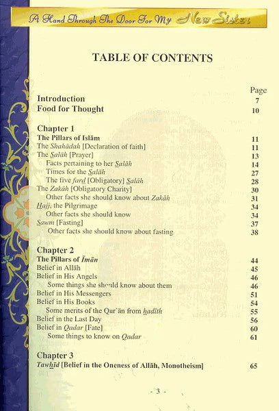 A Hand Through the Door for my New Sister By Yasmin Bint Ismail