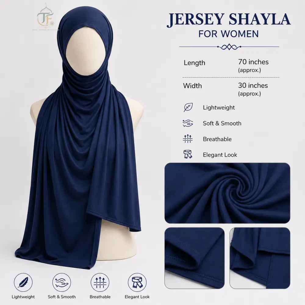 Women’s Jersey Shayla - Navy Blue - women’s clothing