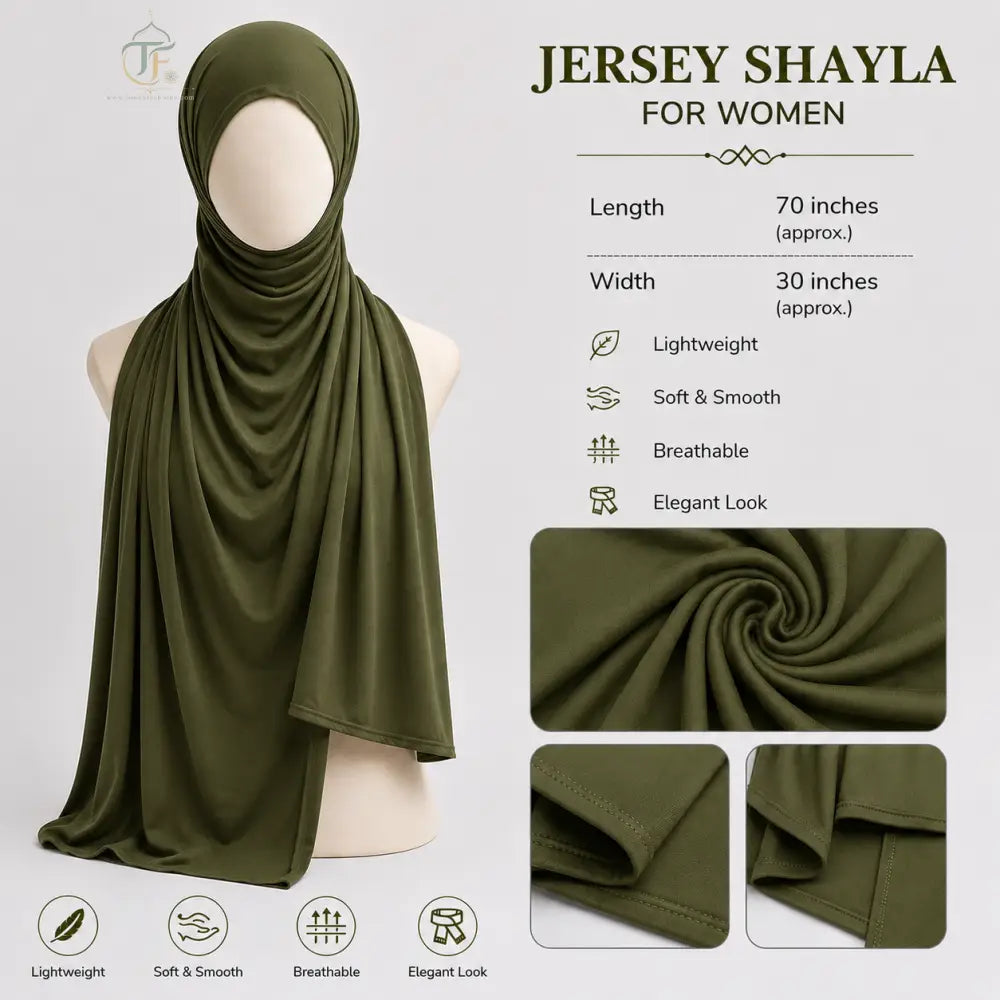 Women’s Jersey Shayla - Olive Green - women’s clothing