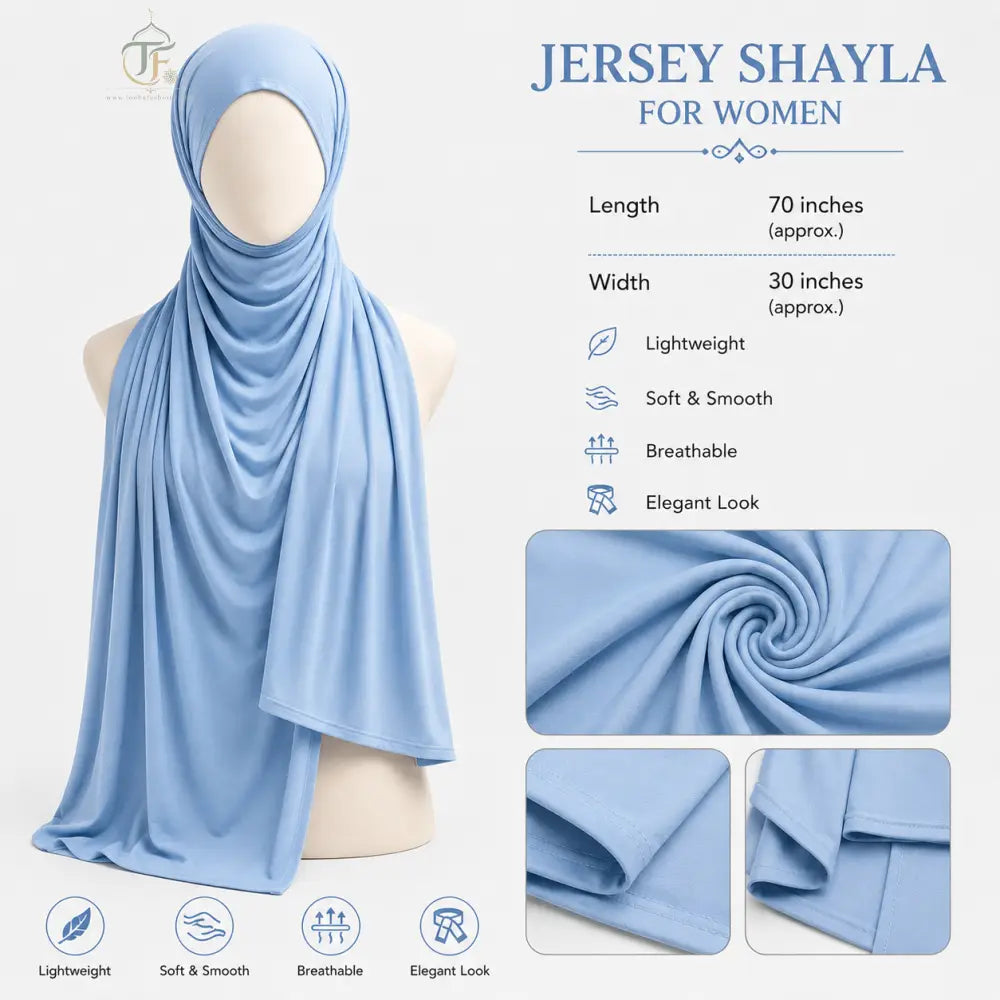 Women’s Jersey Shayla - Powder Blue - women’s clothing